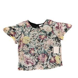 LC Lauren Conrad Multicolor Floral Blouse